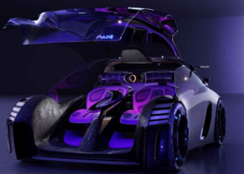 سيارة بغطاء كمبيوتر ليست مخصصة فقط للقيادة بل للعب أيضاً!!