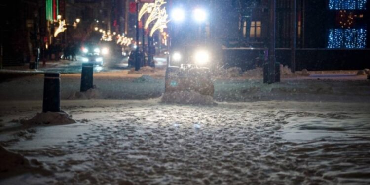 توقعات ببدأ تساقط للثلوج يوم الاثنين في مونتريال